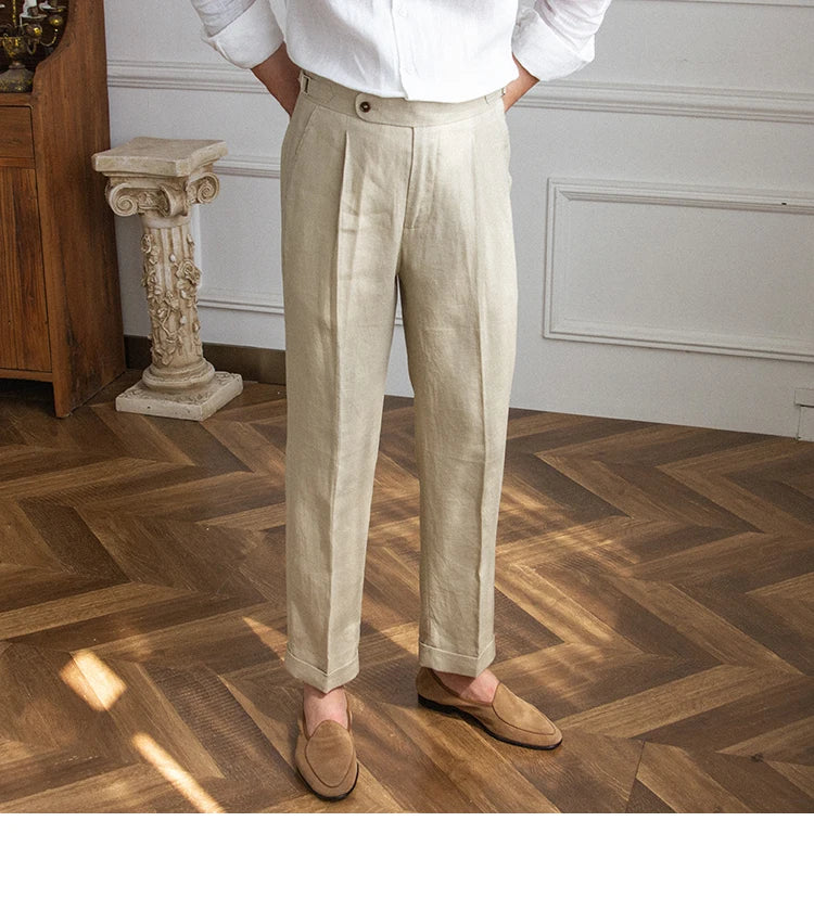 Capris Side Adjuster Lenin Trouser