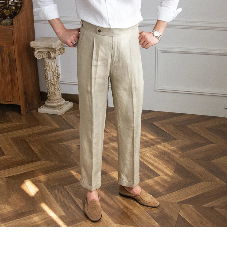 Capris Side Adjuster Lenin Trouser