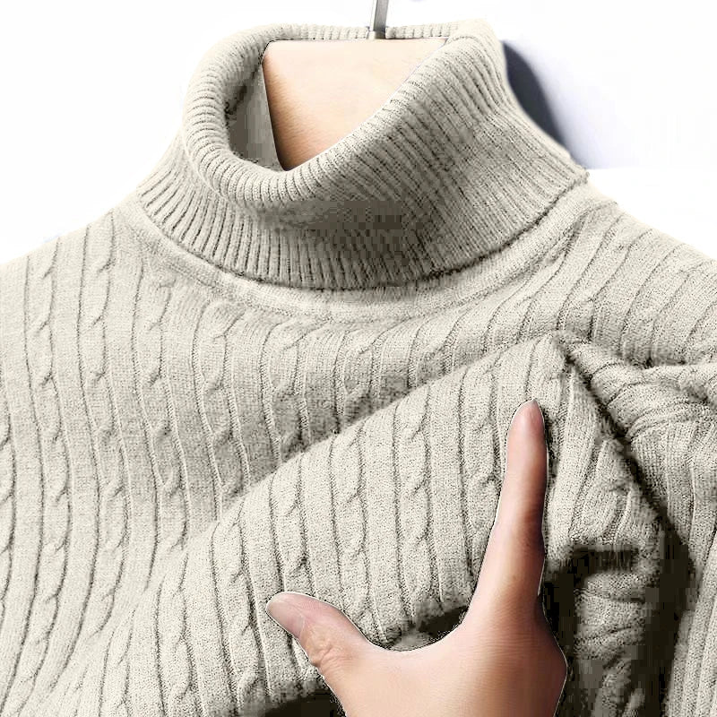 Knitted turtle neck sweater