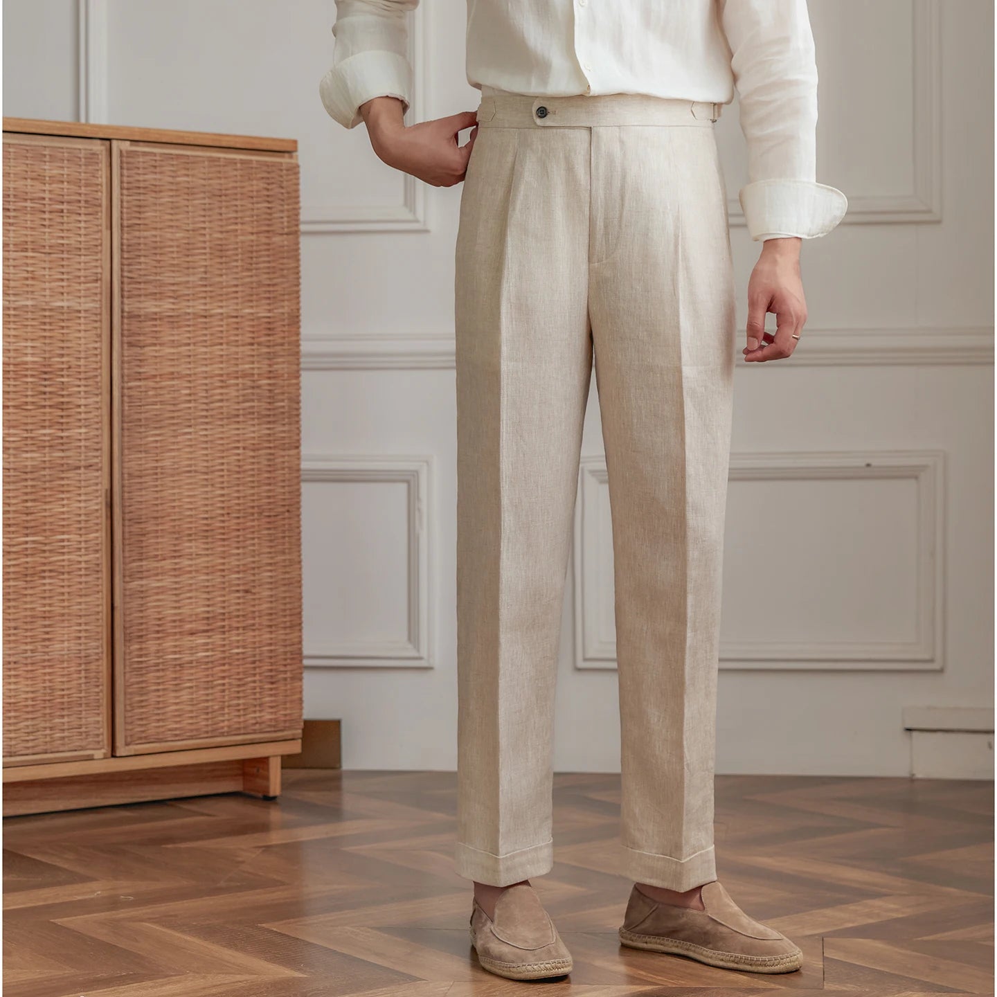 Capris Side Adjuster Lenin Trouser