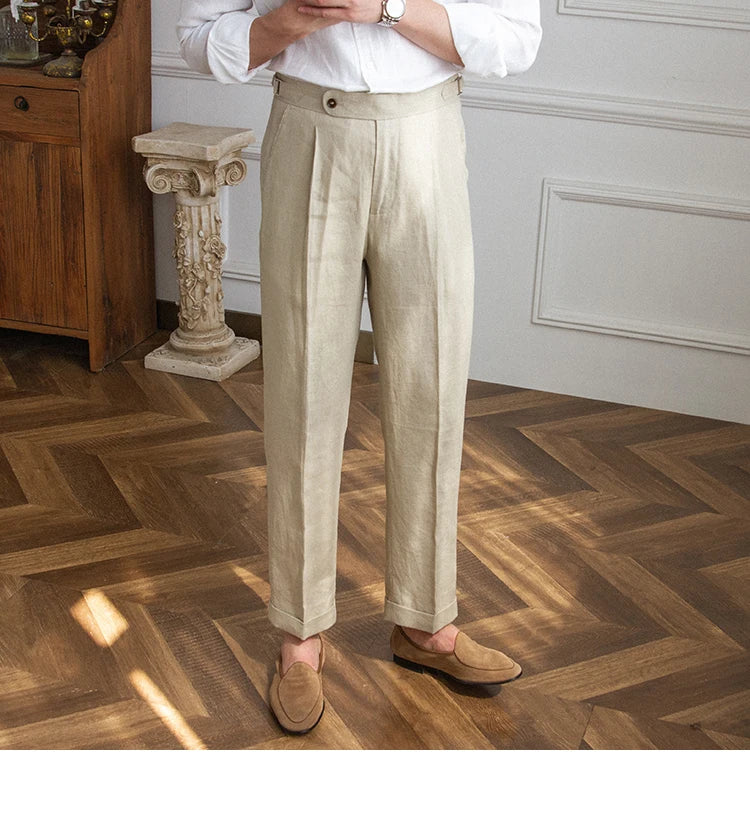 Capris Side Adjuster Lenin Trouser