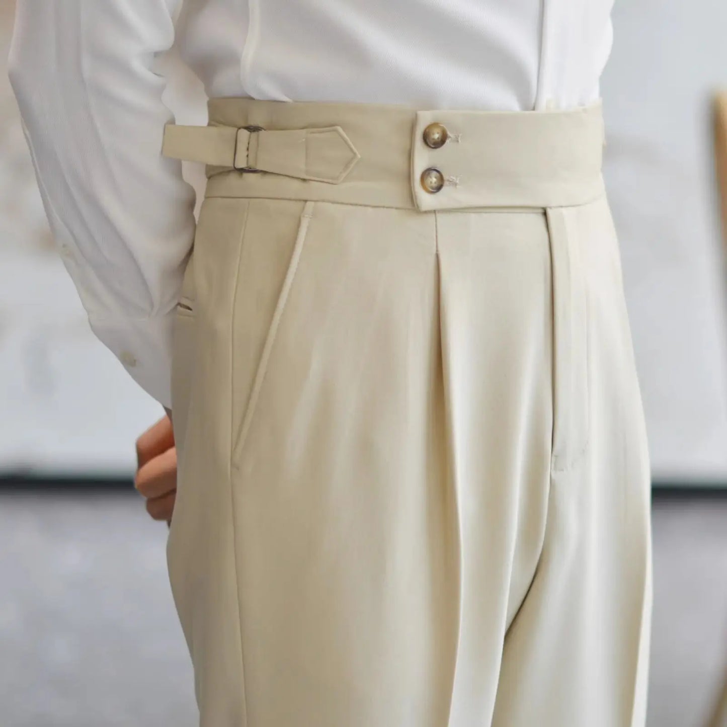 Tailored high waist trouser