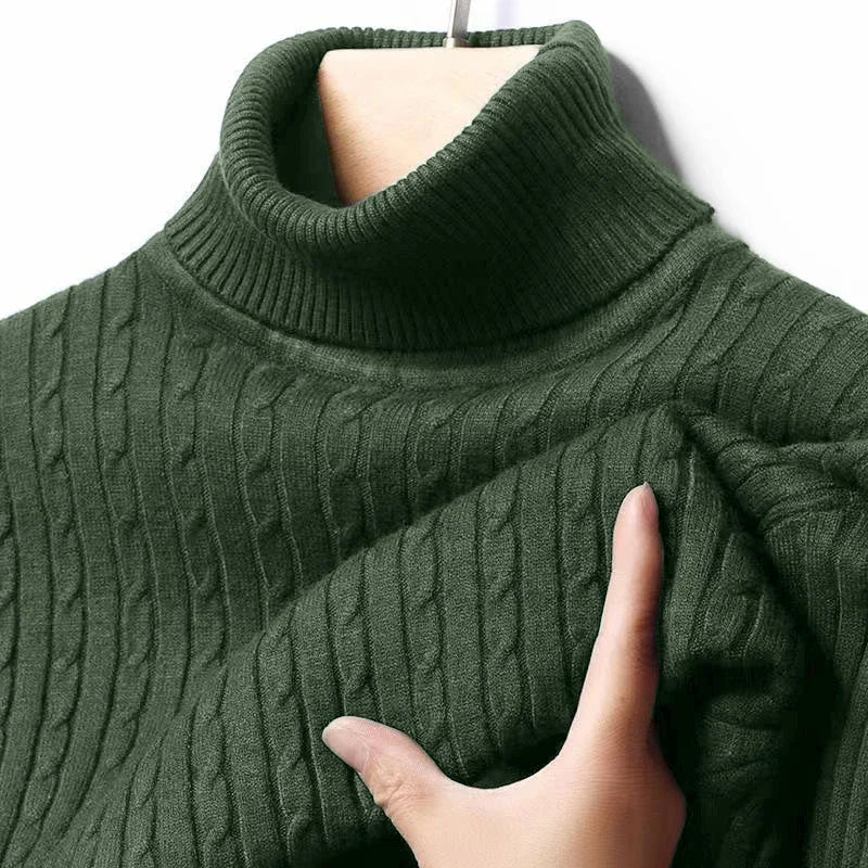Knitted turtle neck sweater
