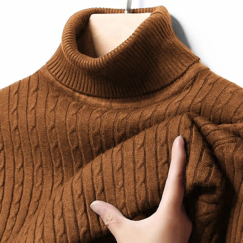 Knitted turtle neck sweater