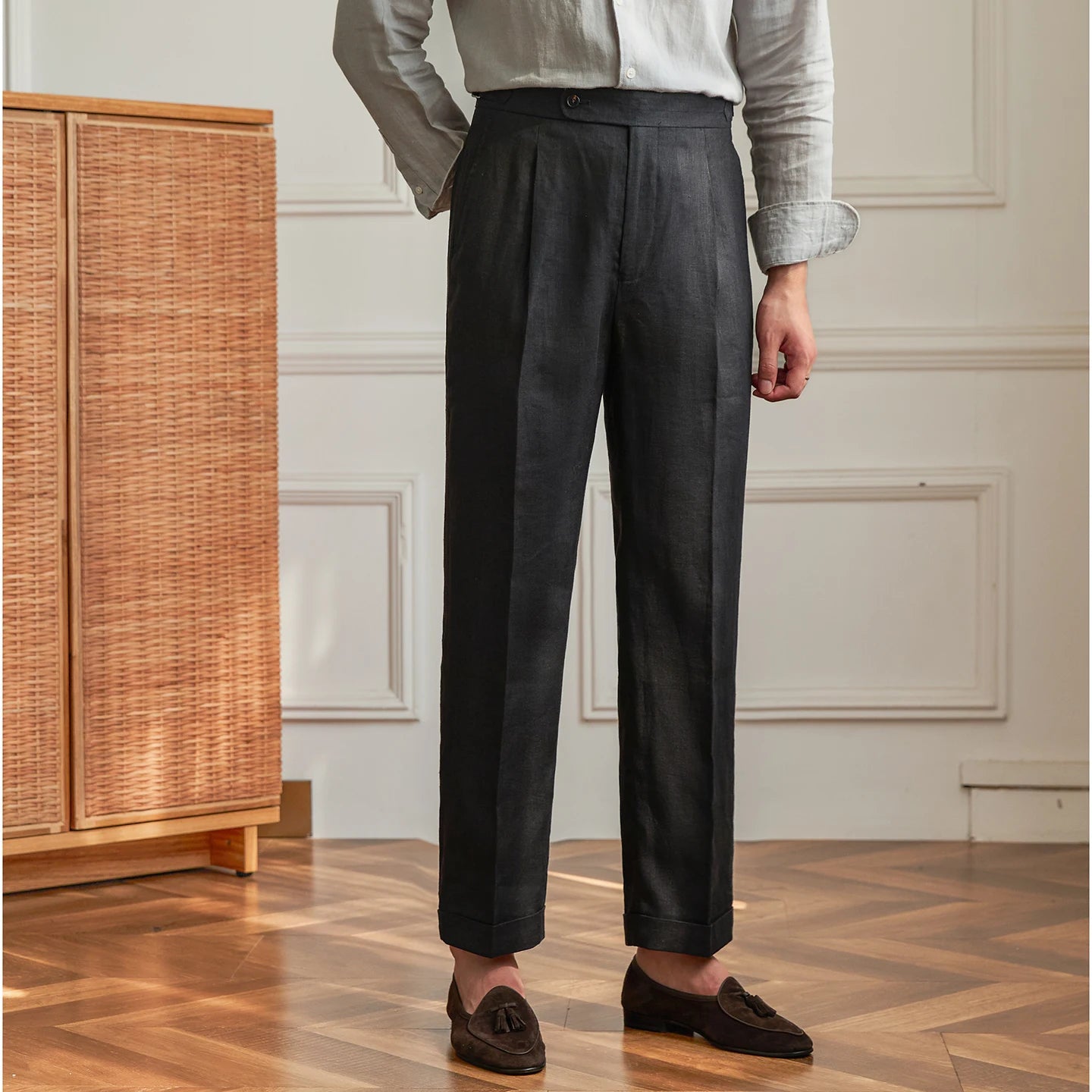 Capris Side Adjuster Lenin Trouser
