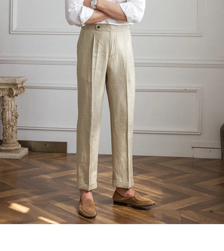 Capris Side Adjuster Lenin Trouser