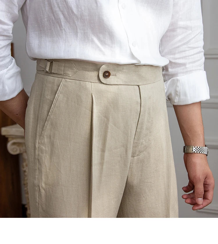 Capris Side Adjuster Lenin Trouser