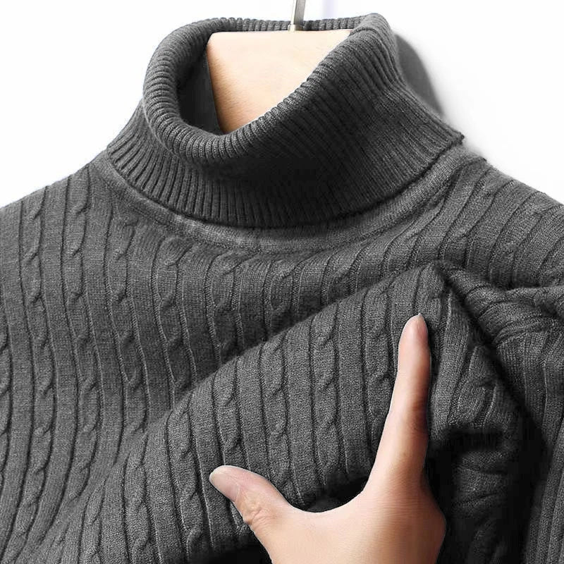 Knitted turtle neck sweater