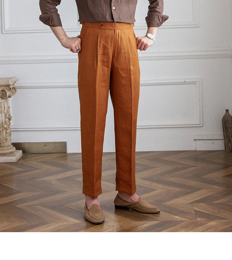 Capris Side Adjuster Lenin Trouser